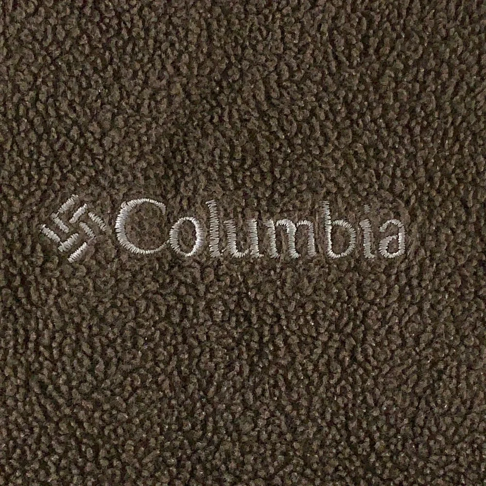 Columbia Youth Size 18/20 Brown Fleece Pocketed Full Zip Jacket